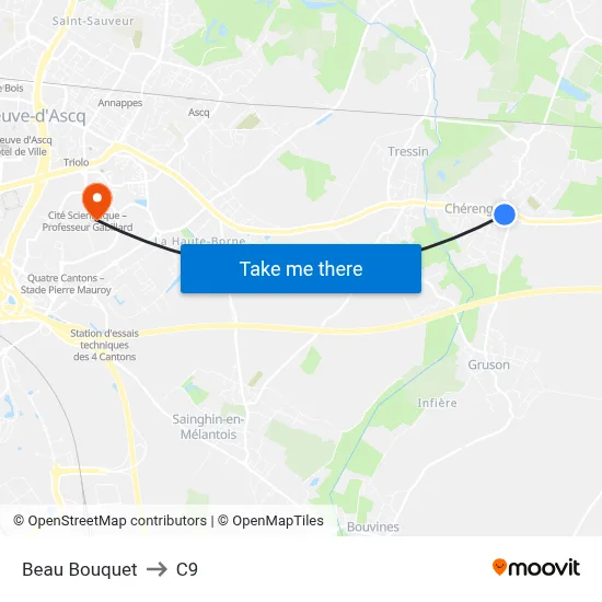 Beau Bouquet to C9 map