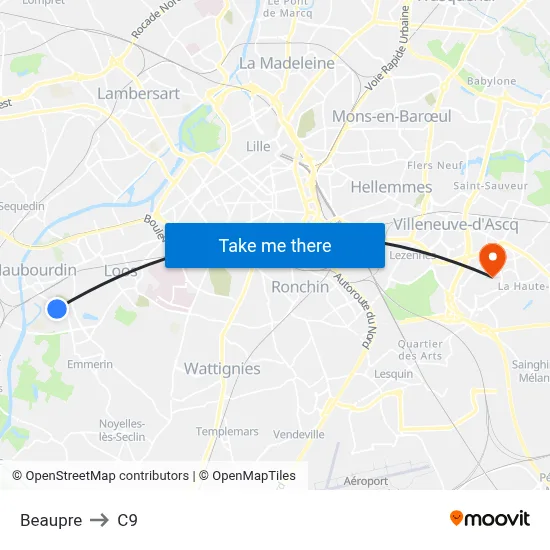 Beaupre to C9 map