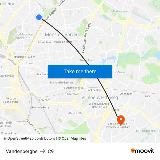 Vandenberghe to C9 map