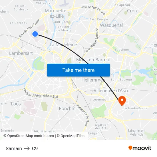 Samain to C9 map
