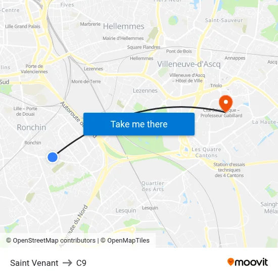 Saint Venant to C9 map