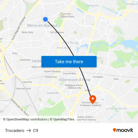Trocadero to C9 map