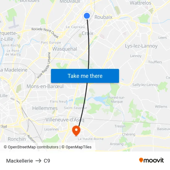 Mackellerie to C9 map