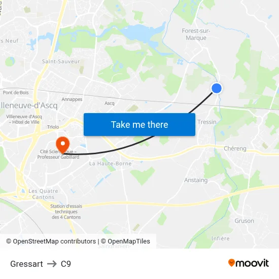 Gressart to C9 map