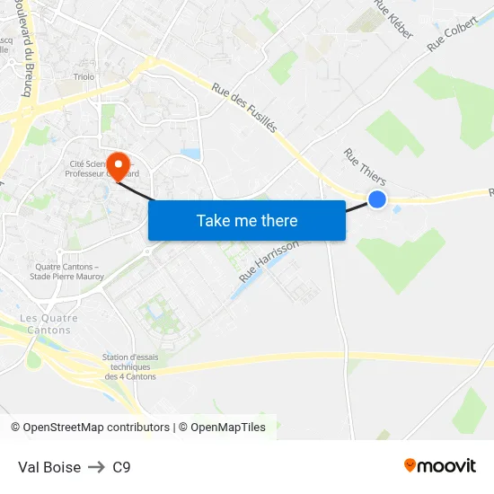 Val Boise to C9 map