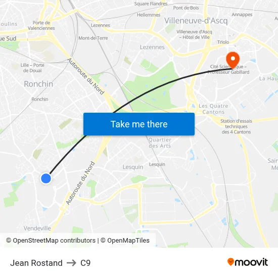 Jean Rostand to C9 map