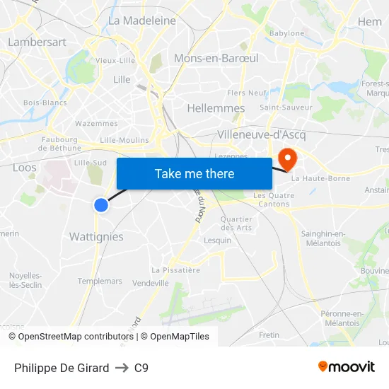 Philippe De Girard to C9 map