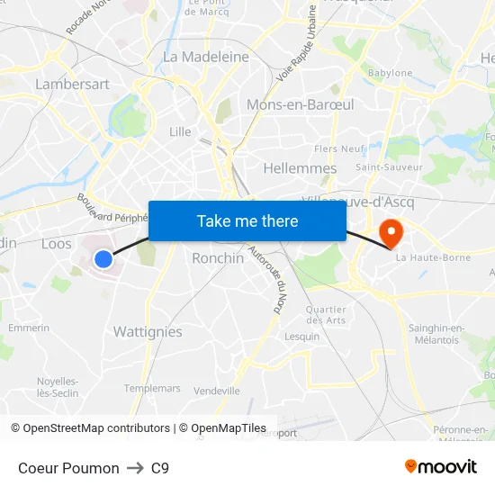 Coeur Poumon to C9 map