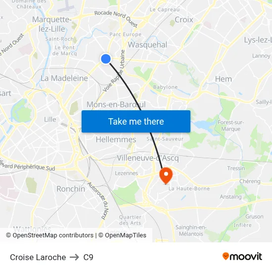 Croise Laroche to C9 map