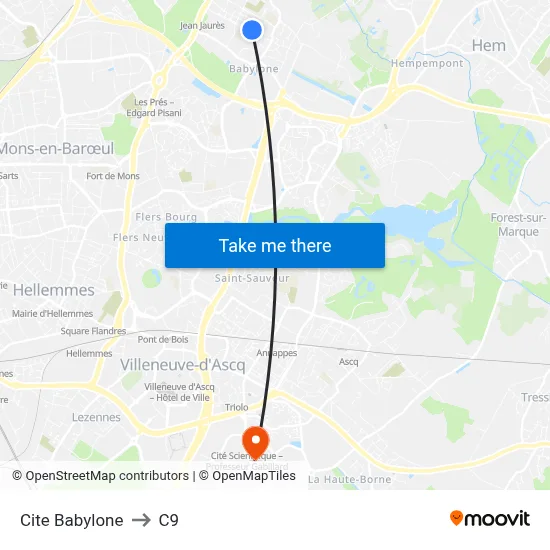 Cite Babylone to C9 map