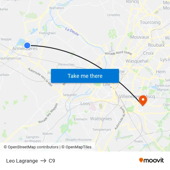 Leo Lagrange to C9 map