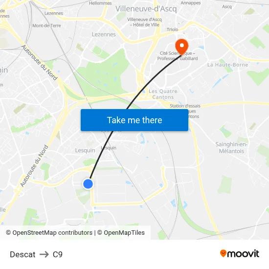 Descat to C9 map