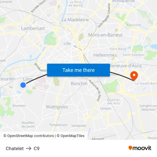 Chatelet to C9 map