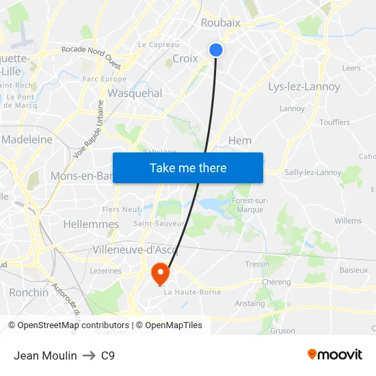 Jean Moulin to C9 map
