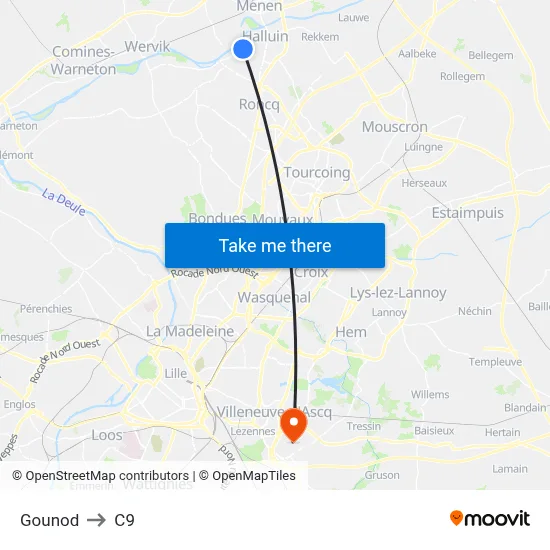 Gounod to C9 map