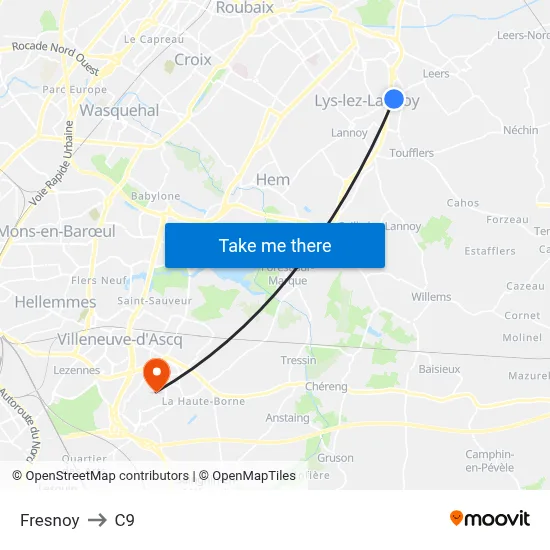 Fresnoy to C9 map