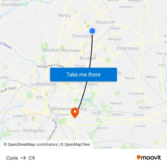Curie to C9 map