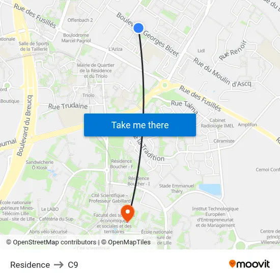Residence to C9 map
