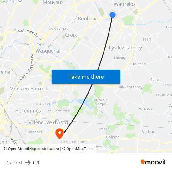 Carnot to C9 map