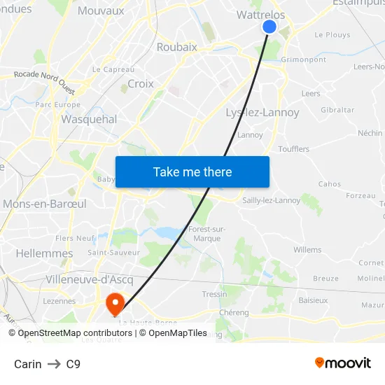 Carin to C9 map
