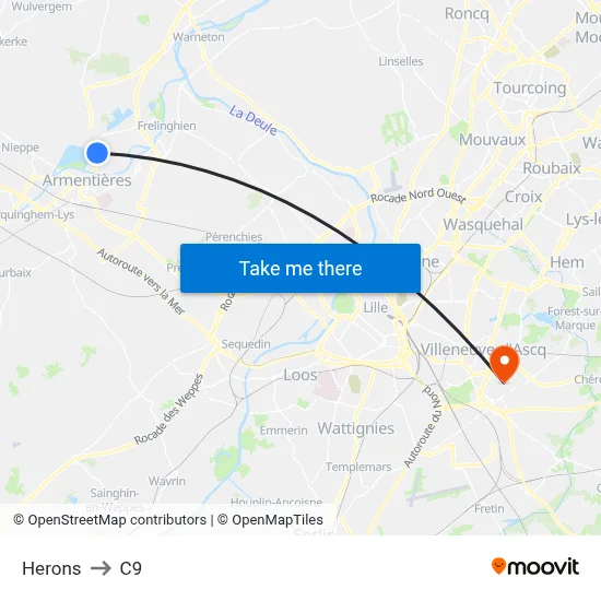Herons to C9 map