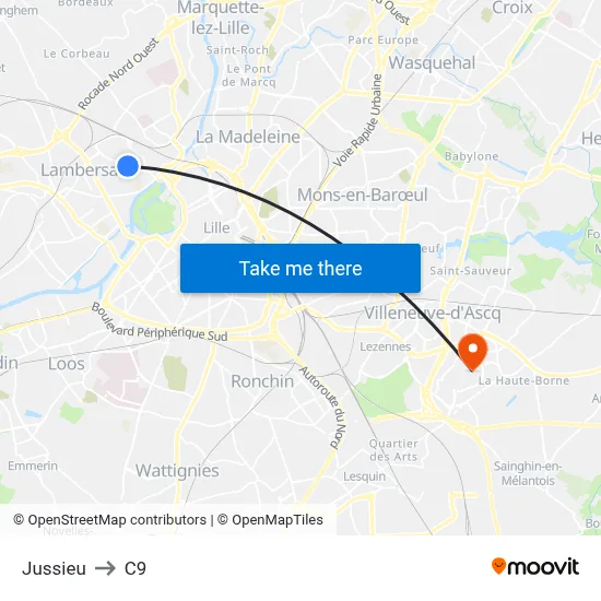 Jussieu to C9 map
