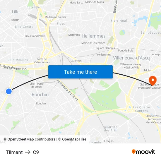 Tilmant to C9 map