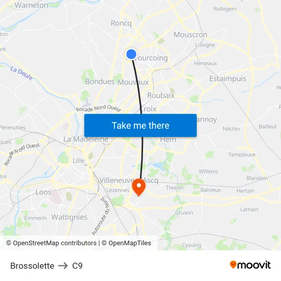 Brossolette to C9 map