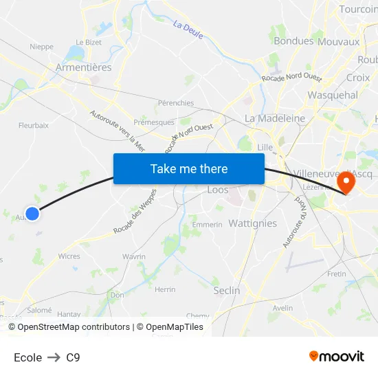 Ecole to C9 map