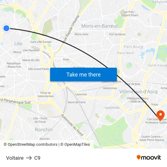Voltaire to C9 map