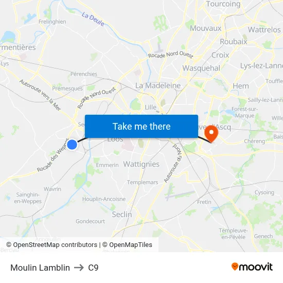Moulin Lamblin to C9 map