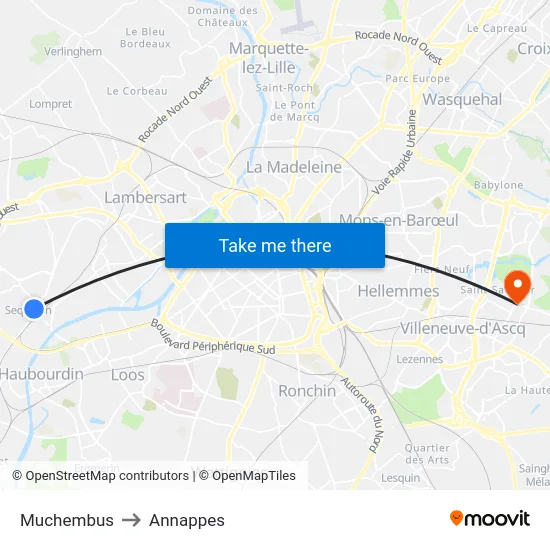Muchembus to Annappes map
