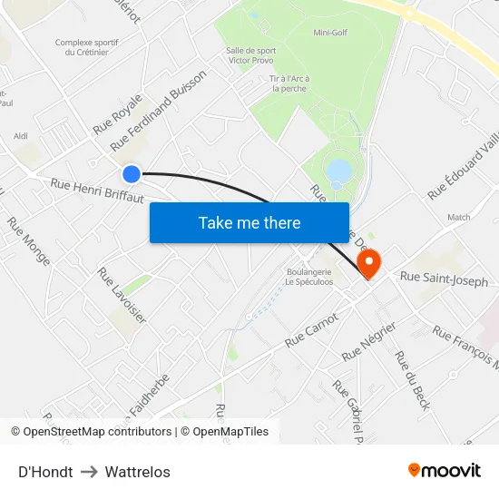 D'Hondt to Wattrelos map