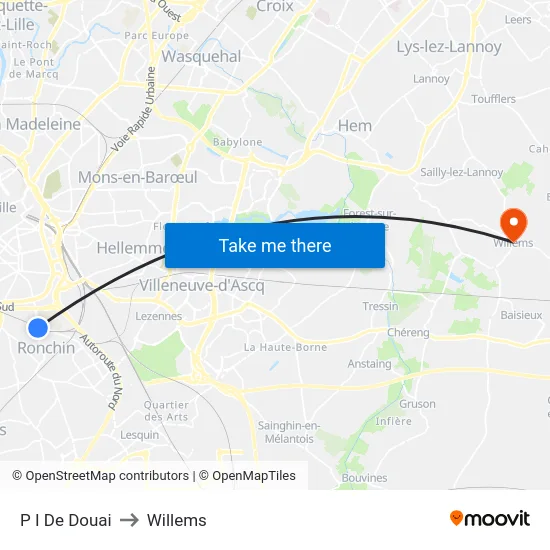 P I De Douai to Willems map
