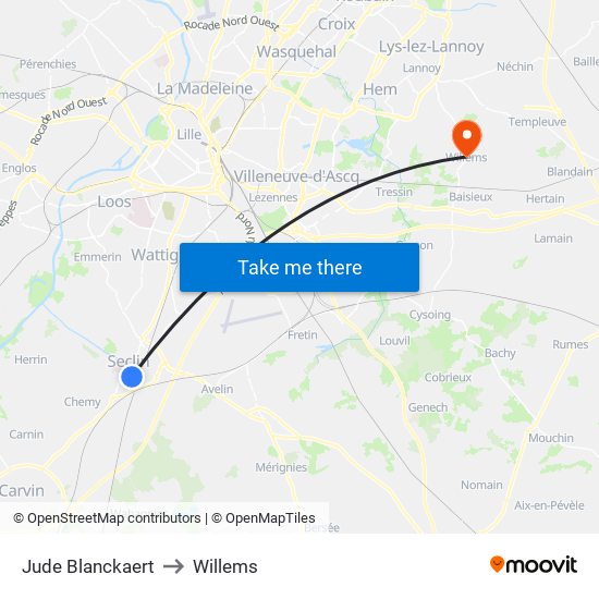 Jude Blanckaert to Willems map