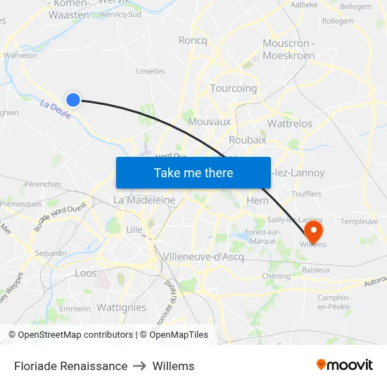 Floriade Renaissance to Willems map