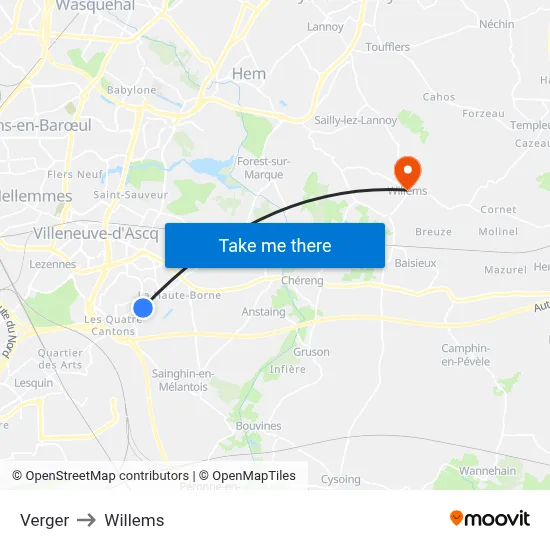 Verger to Willems map