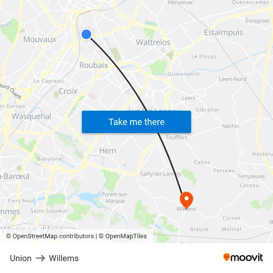 Union to Willems map