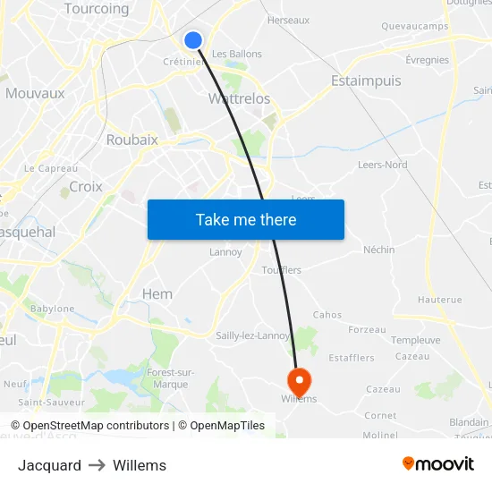 Jacquard to Willems map