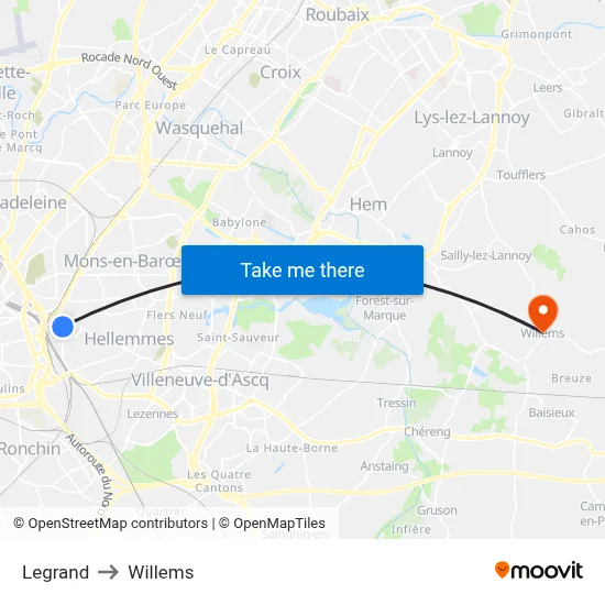 Legrand to Willems map