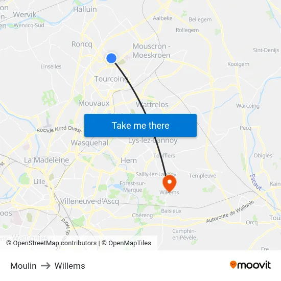 Moulin to Willems map