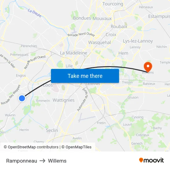 Ramponneau to Willems map