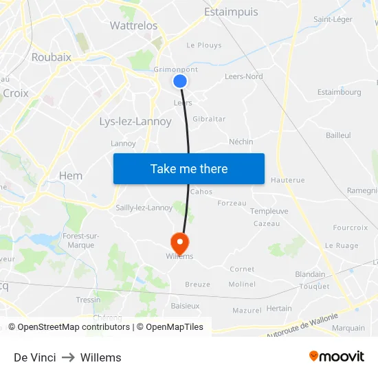 De Vinci to Willems map