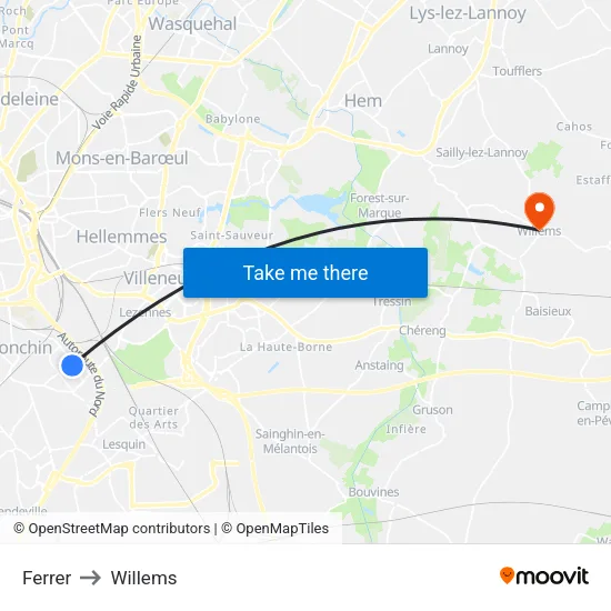 Ferrer to Willems map