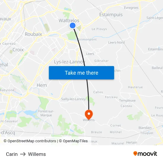 Carin to Willems map