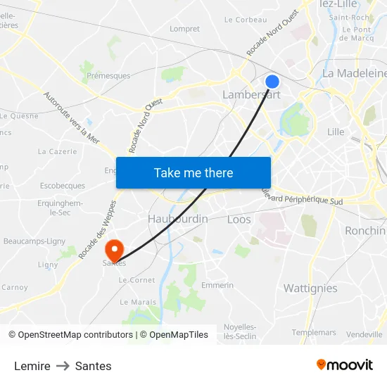 Lemire to Santes map