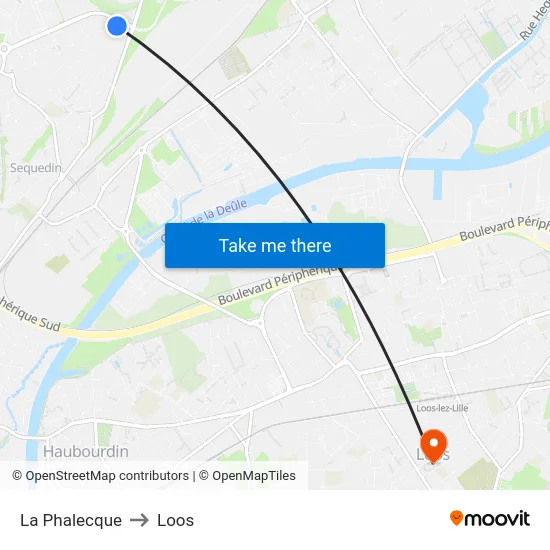 La Phalecque to Loos map