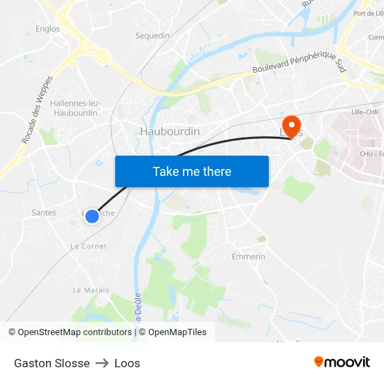 Gaston Slosse to Loos map