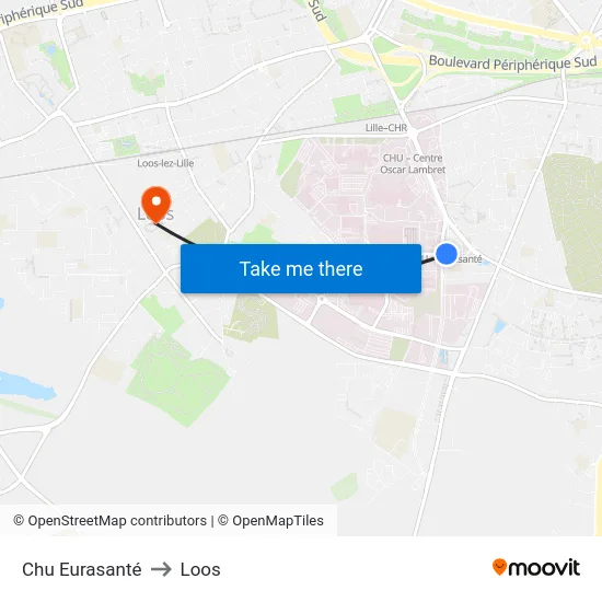 Chu Eurasanté to Loos map
