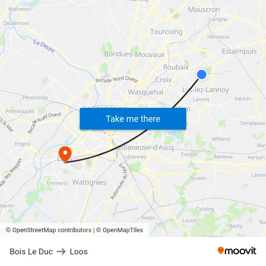 Bois Le Duc to Loos map